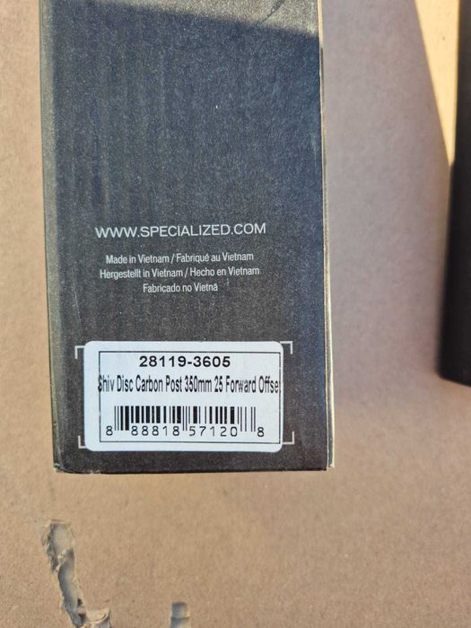 Nowa sztyca rowerowa Specialized S-Works Shiv Carbon 350 mm 25 offset