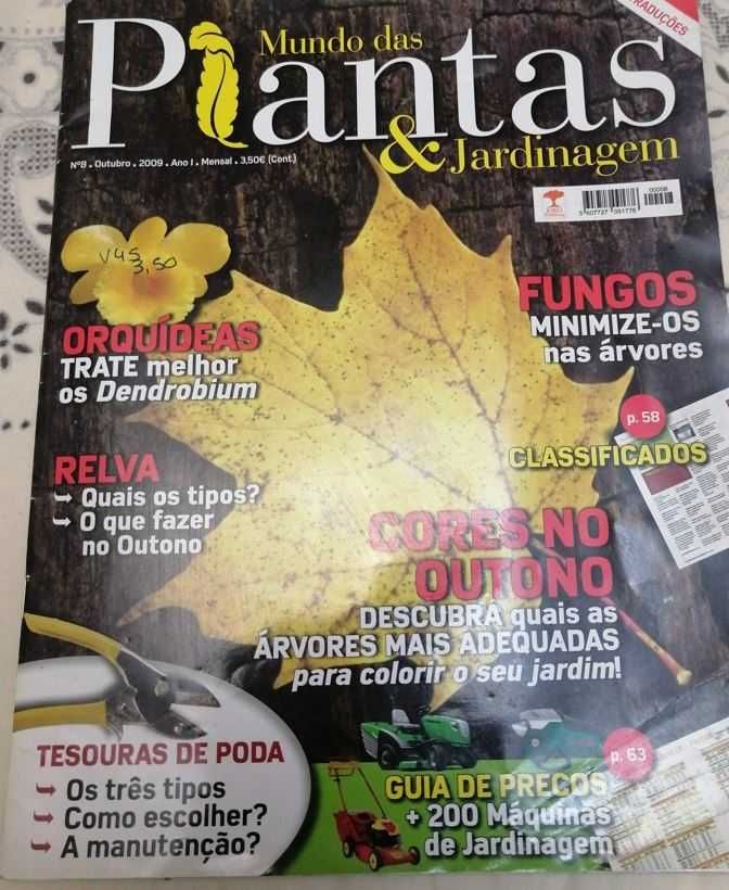 5 Revistas de "Plantas e Jardinagem" NOVAS de 2008/2009 LOTE 1