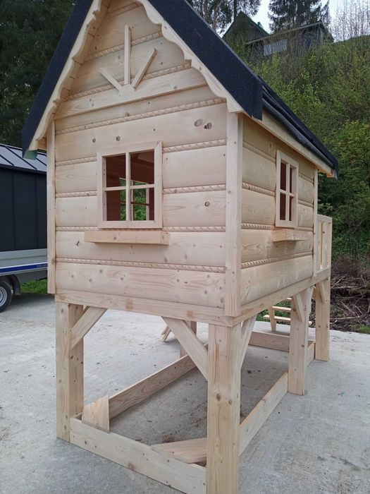 Domek Góralski dla dzieci Dom Drewniany Regionalny Stylowy Solidny