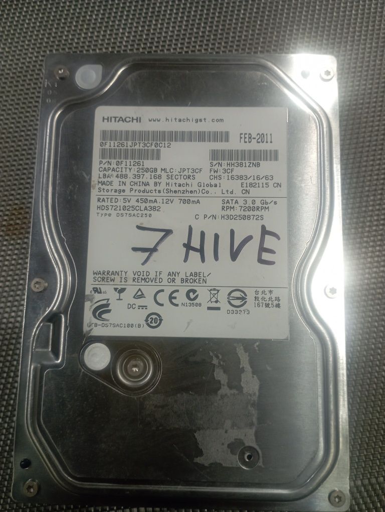 Продам жёсткий диск на 250gb