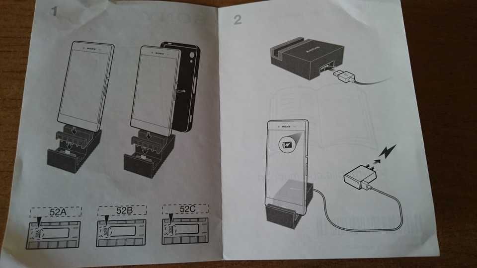 Ładowarka biurkowa/stacjonarna Sony DK52 dla telefonów Sony Xperia