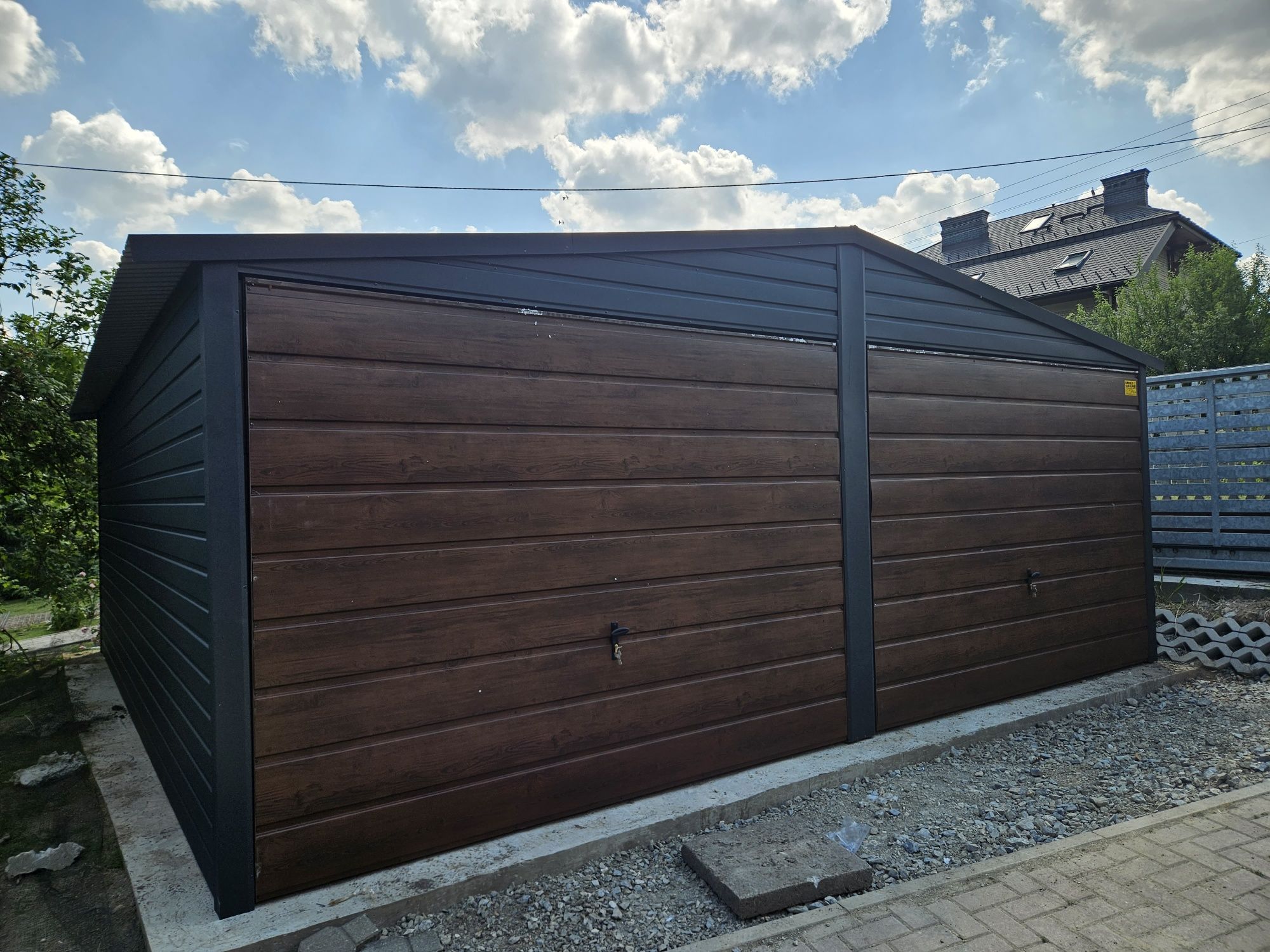 6x5.5 POD Garaze Blaszane Garaż Blaszany Blaszak Blaszaki Drewnopodobn