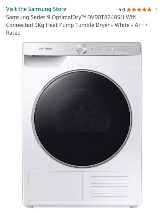 Suszarka Samsung seria 9 Optimal Dry WiFi 9kg