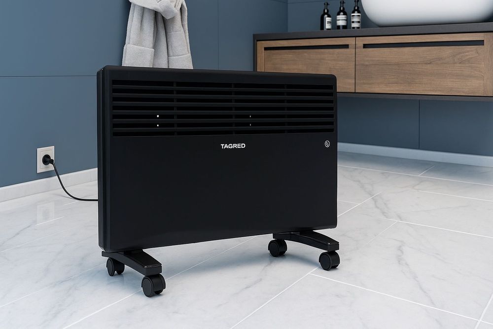 NOWY Grzejnik elektryczny konwektorowy z termostatem, moc 1500W