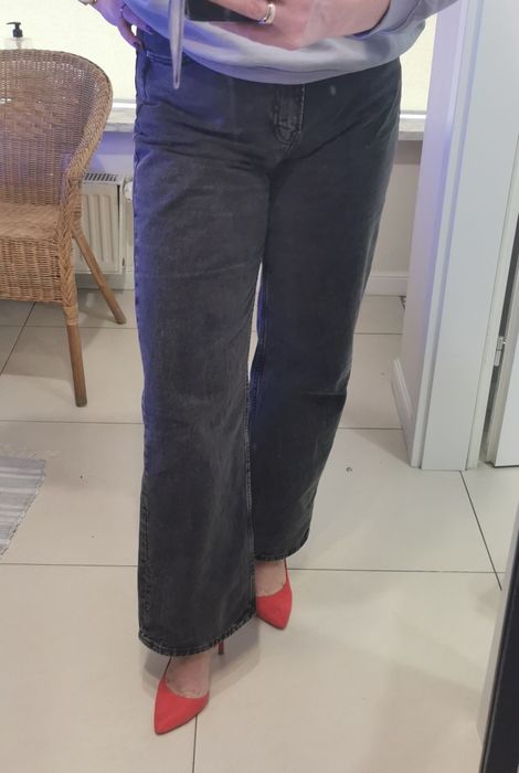 Dżinsy H&M wide high  roz 46