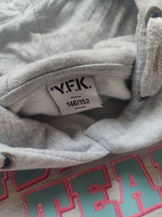 Nowa szara sukienka dresowa 146/152