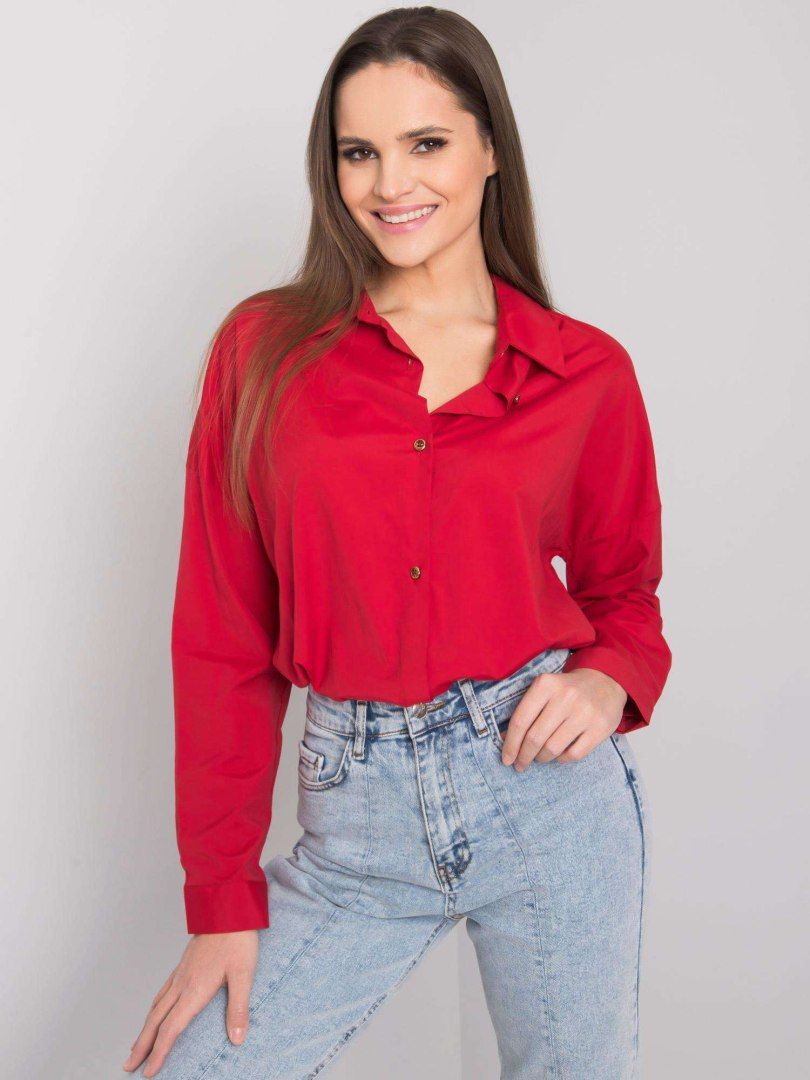 Koszula klasyczna czerwona Camila idealna do pracy