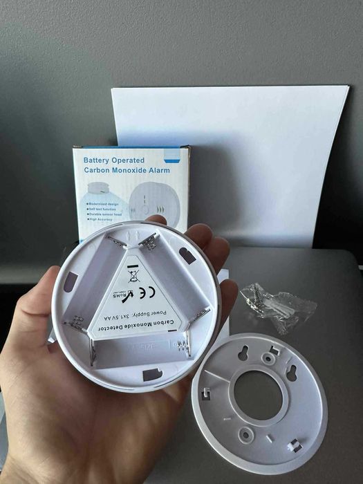 Detektor Tlenku Węgla Wykrywacz CZADU z Certyfikatem ALARM+ DŹWIĘK