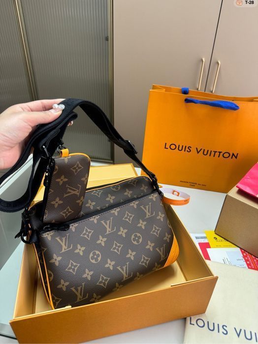 Louis Vuitton trio 3v1 сумка мужская кожаная