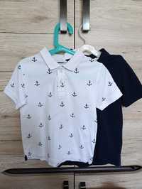 H&  t-shirt polo 2 szt. r. 110/116