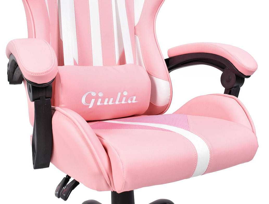 Fotel Biurowy/Gamingowy z regulacją oparcia - EXTREME Giulia Pink