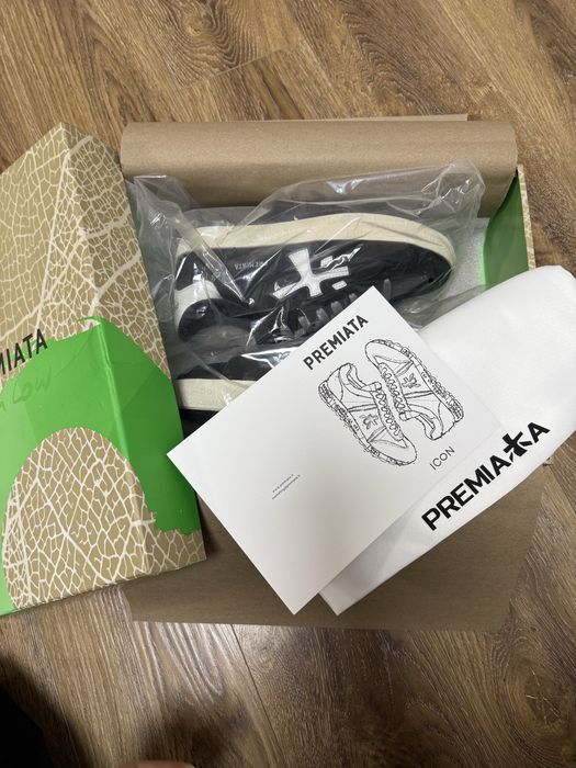 PREMIATA Чорні шкіряні кеди STEVEND 5439, 39 розмір