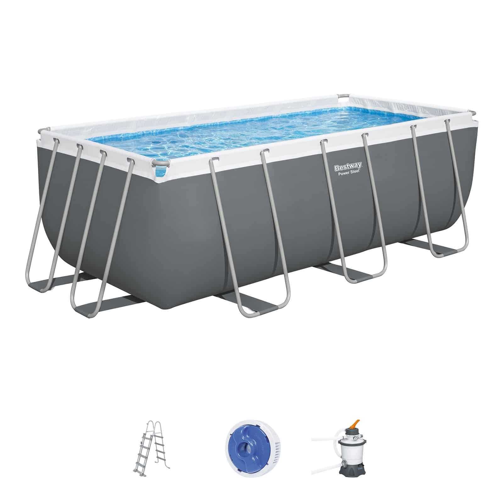 Piscina Desmontável Bestway® Power Steel ™ 4,12 m x 2,01 m x 1,22 m