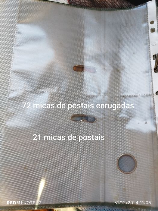 Vendo micas para postais de coleção