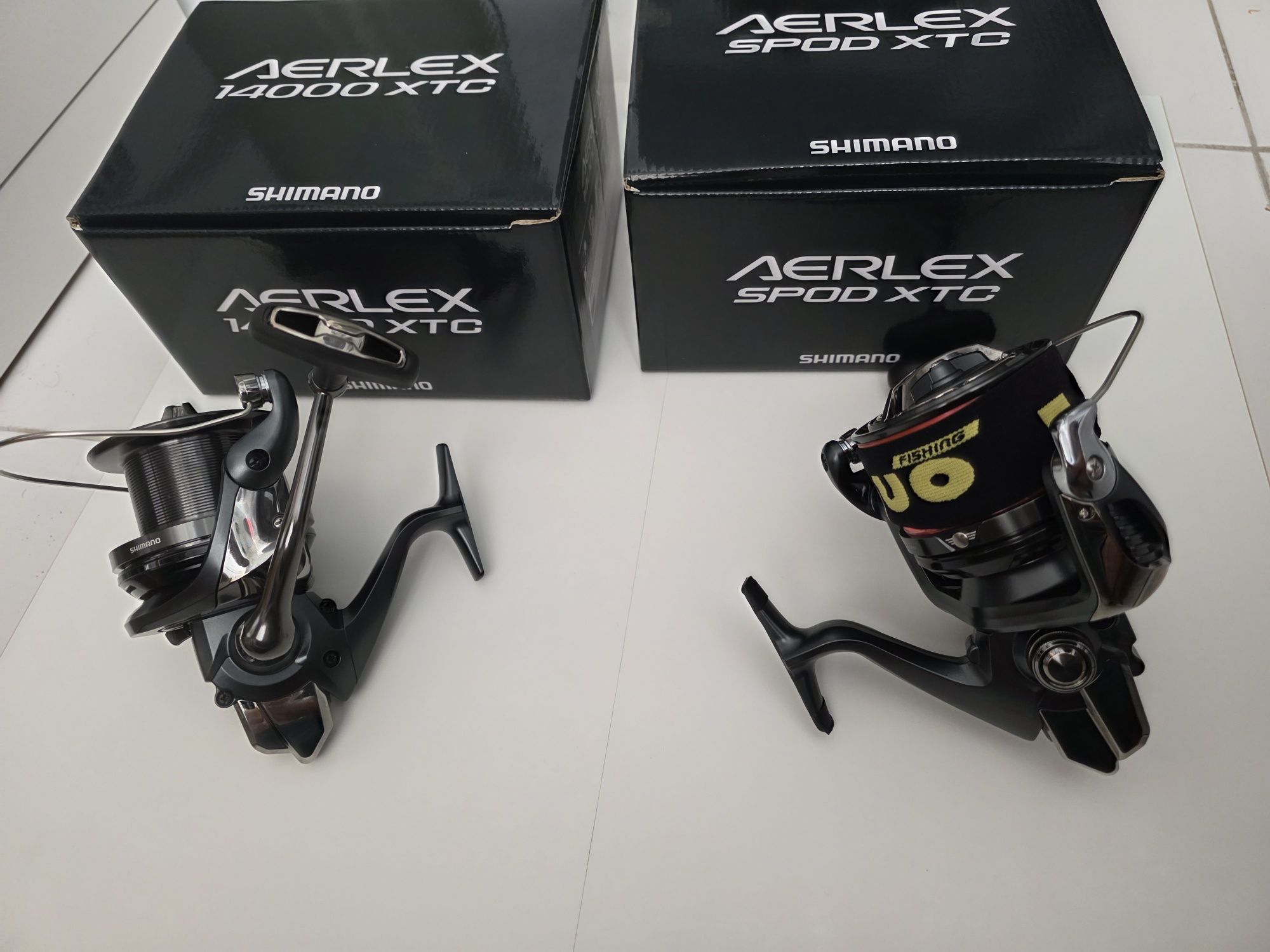 2 Carretos shimano ,cana vega potenza metálica