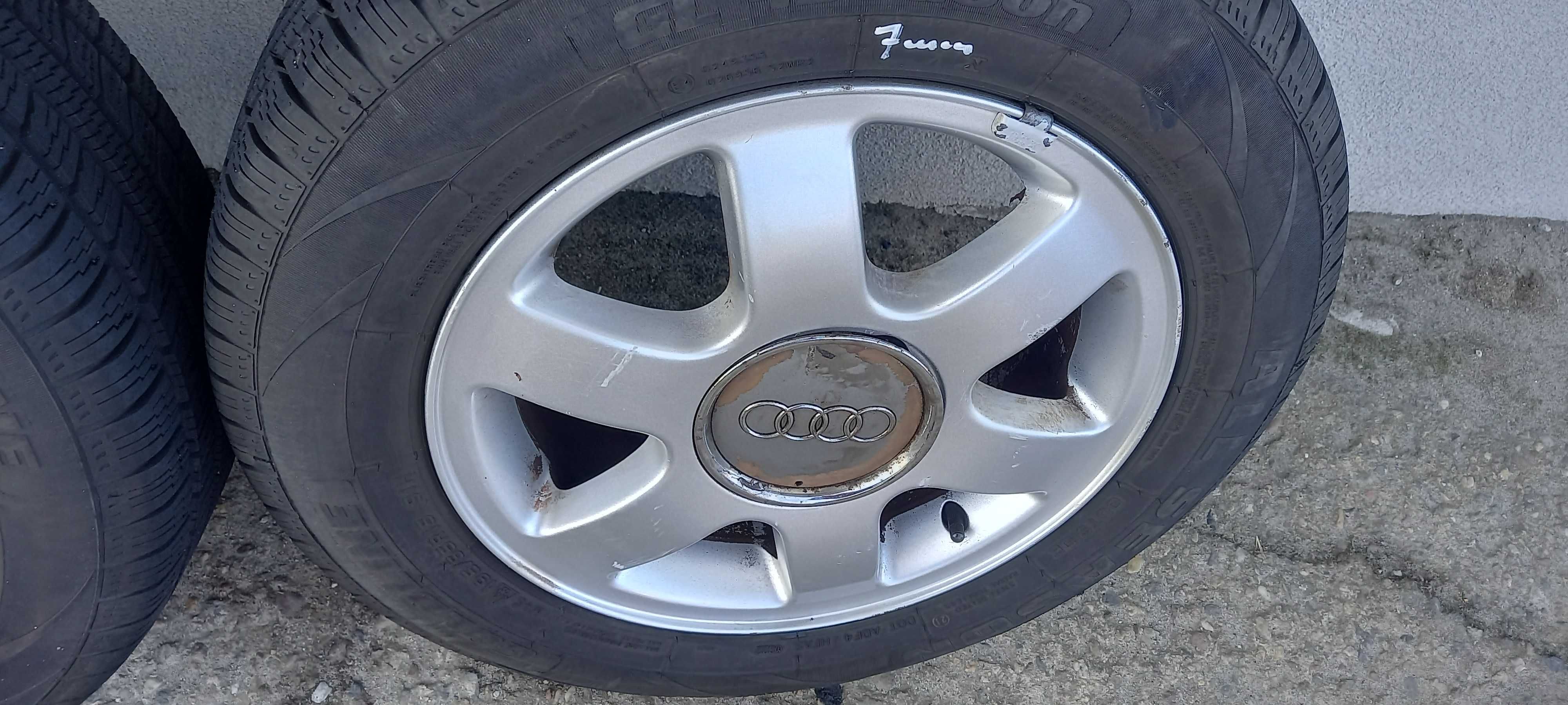 Felgi aluminiowe koła opony wielosezon Audi A3 8L 15 5X100 kpl