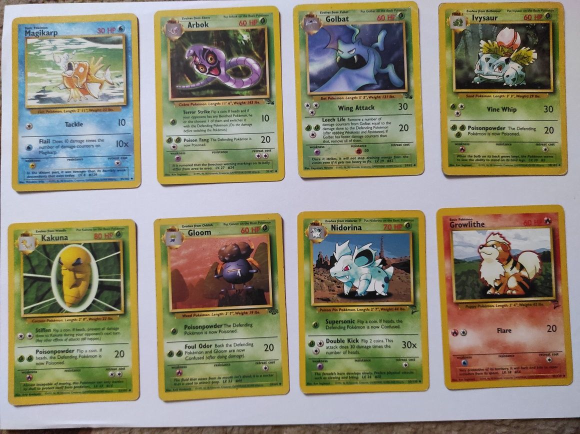 Karty Pokemon Base Set Uncommon