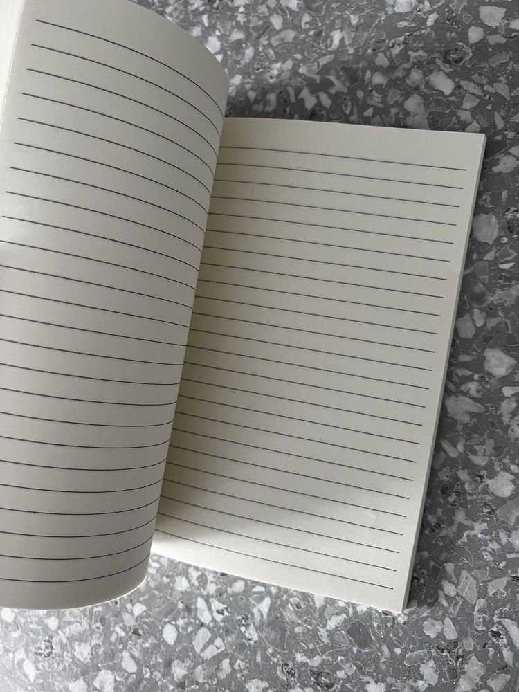Elegancki notes notatnik w szerokie linie