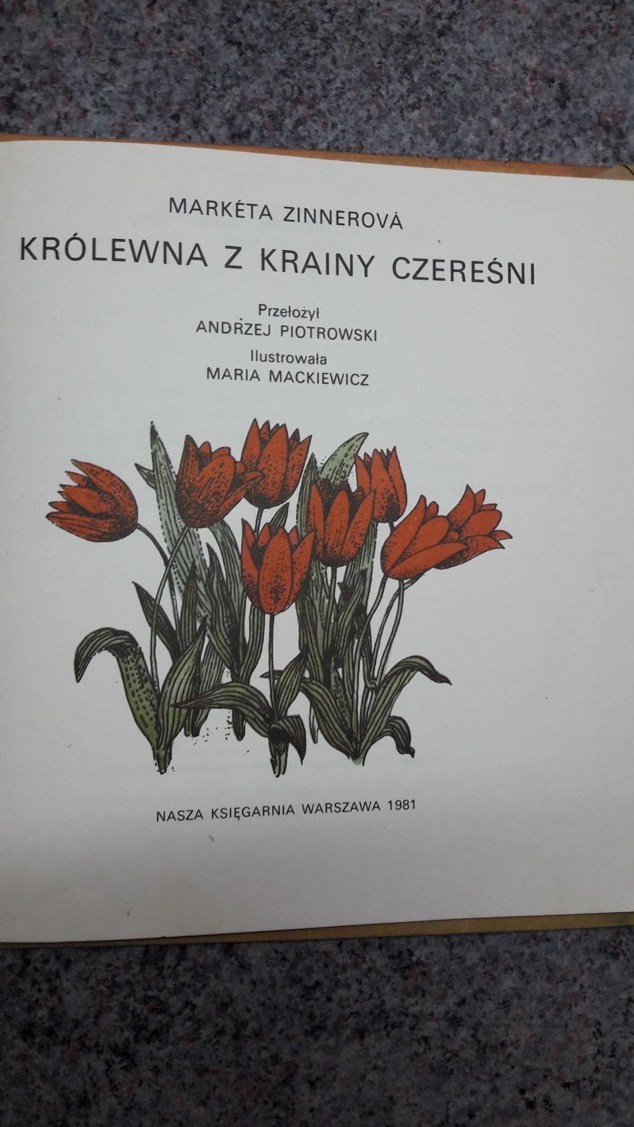 Marketa Zinnerova - Królewna z krainy Czereśni NK 1981 wyd.I
