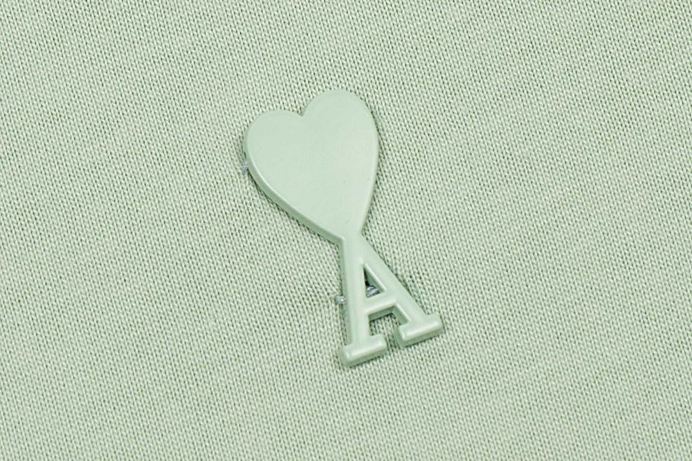 Футболка AMI Paris Ami De Coeur Tonal Small Heart T-Shirt Light Green