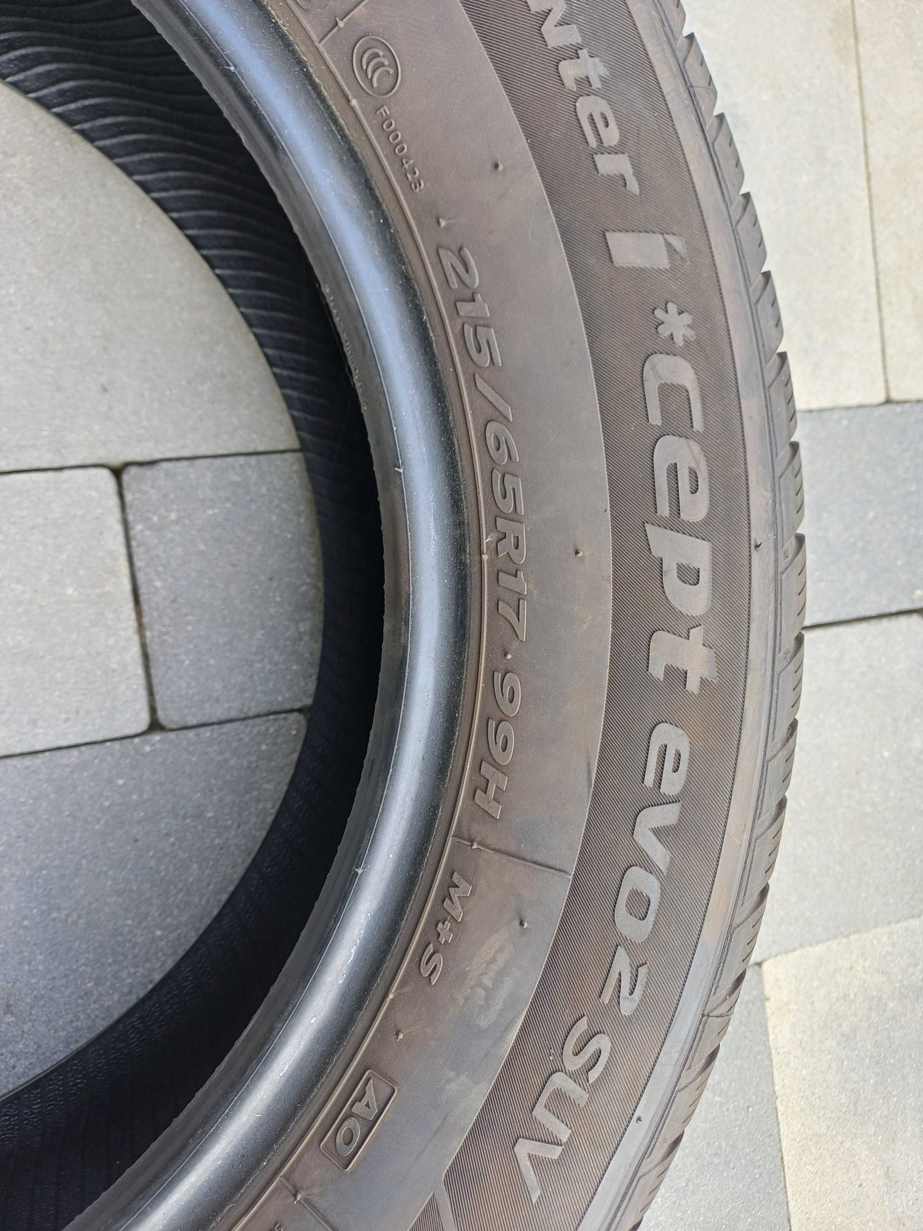 opona zimowa hankook winter cept evo2 215/65 r17 rok 3523