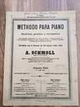 Métodos de Piano - A. Schmol- 1912
