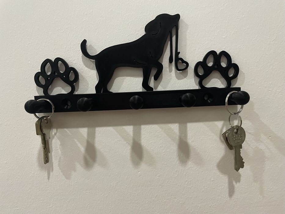 Cabide de trela de cão / cachorro - 5 suportes