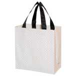 torba na zakupy 10l 25x15x27 kropki biała 1szt