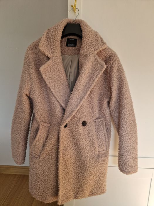 Plaszcz Teddy Beshka Beżowy s 36