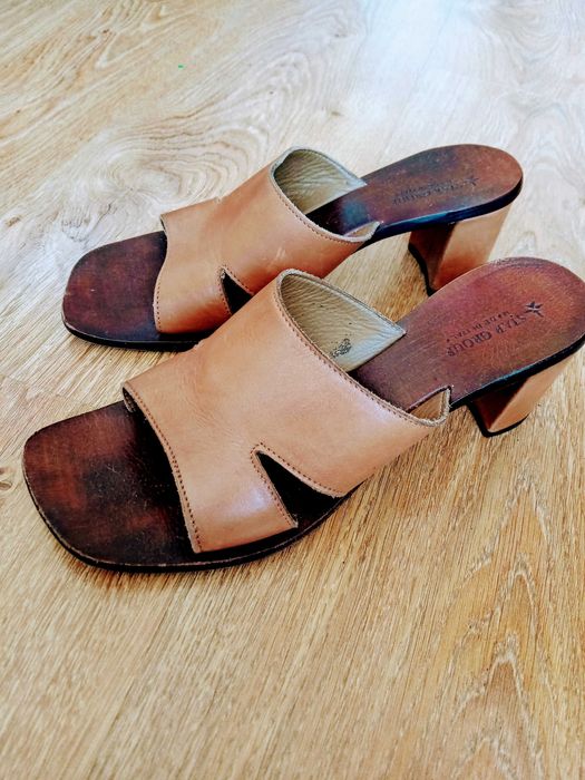 Skórzane włoskie buty roz 39
