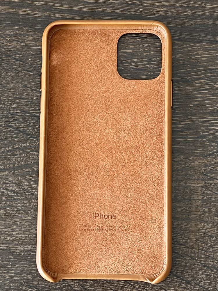 Etui skórzane Apple iPhone 11 Pro Max Saddle Brown - oryginalne