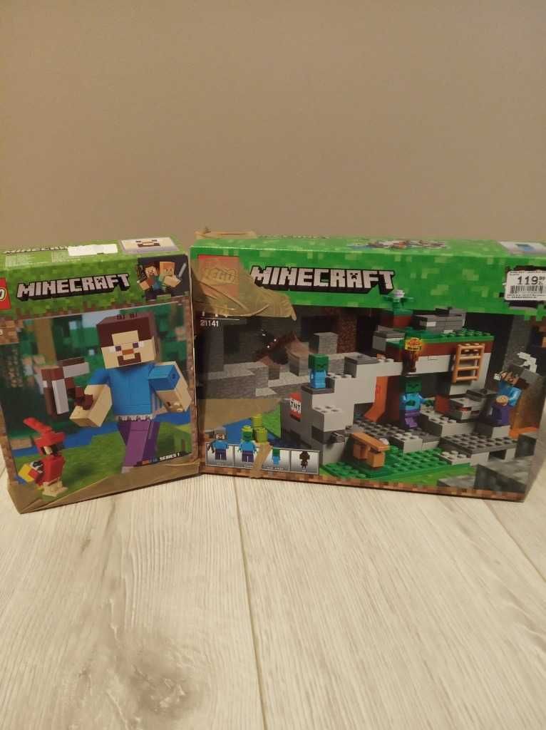 Lego Minecraft Jaskinia Zombie + BigFig Steve