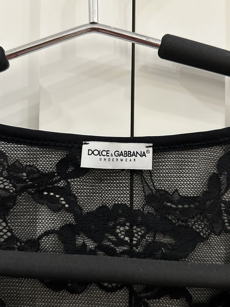 Вінтажна мереживна футболка Dolce&Gabbana оригінал