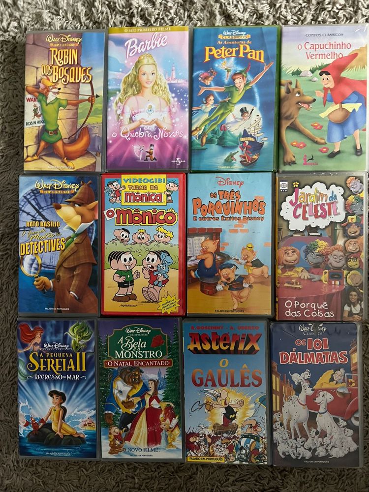 Cassetes VHS filmes variados
