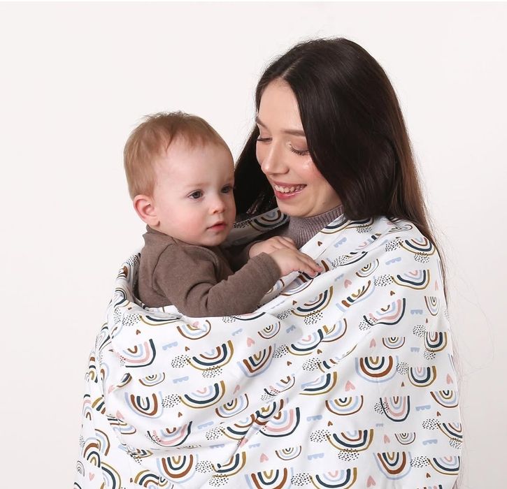 Мілкснуд накидка для годування трикотажна чохол снуд слінг милкснуд