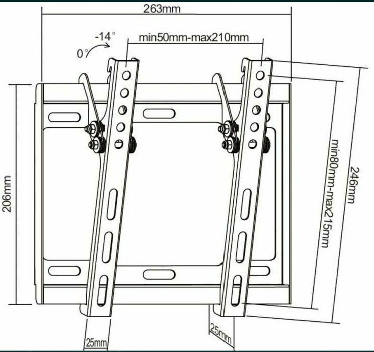 Suporte tv lcd plasma novo Suporte LED/PLASMA 13/42" - universal