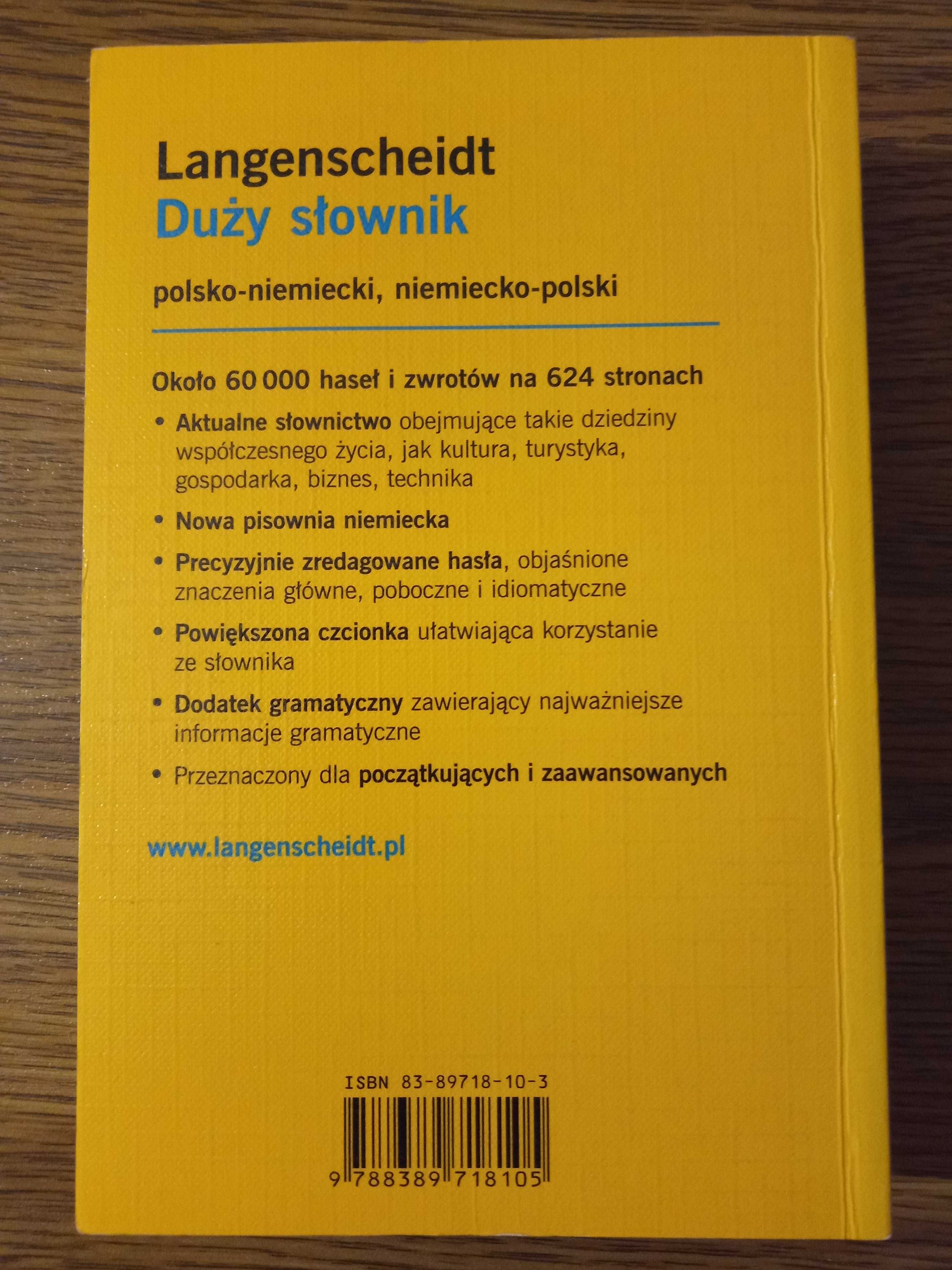 Langenscheidt Duży słownik polsko-niemiecki i niemiecko-polski