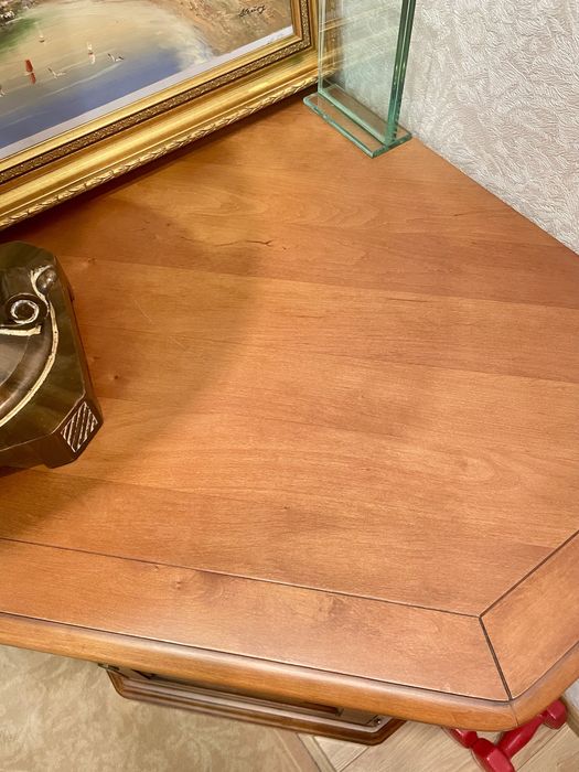 Тумба угловая натуральное дерево