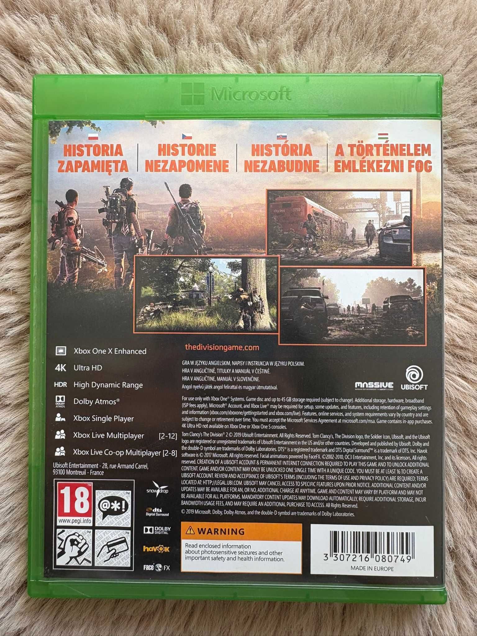 Tom Clancy's The Division 2 - Xbox One (używana, stan bardzo dobry)