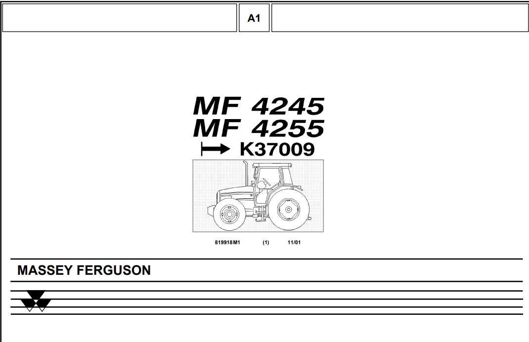 Katalog części Massey Ferguson 4245, 4255