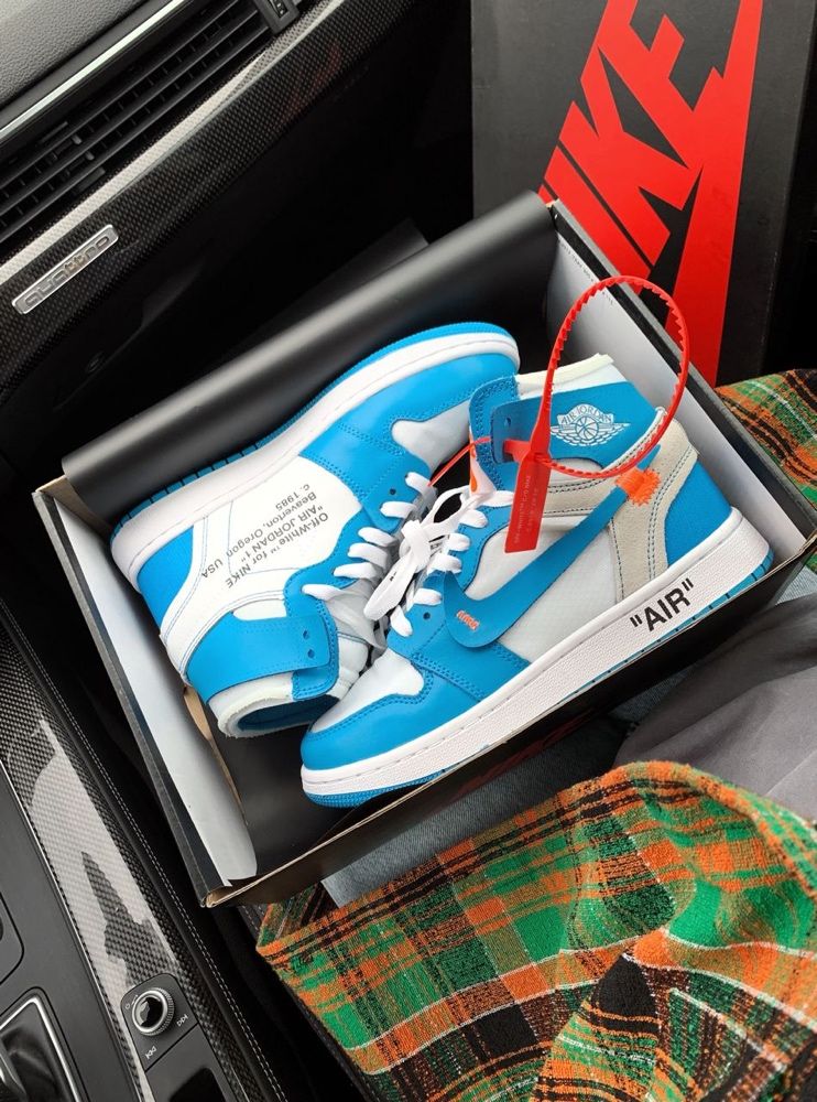 Buty Nike Air Jordan 1 Retro High Blue x Off-White 40-45 trampki
