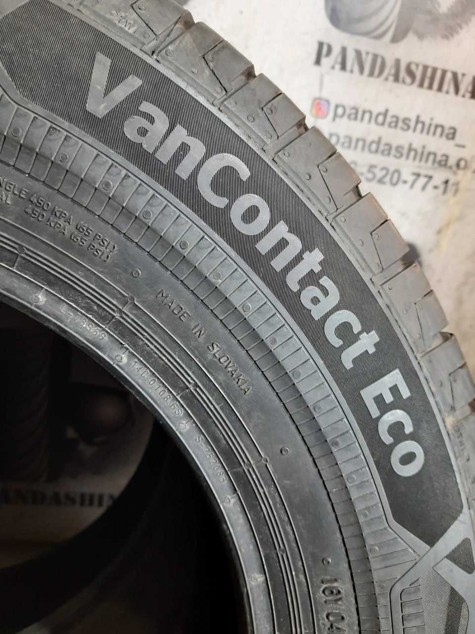 Шини 8,5мм 215/65 R15C CONTINENTAL VanContactEco літо сток