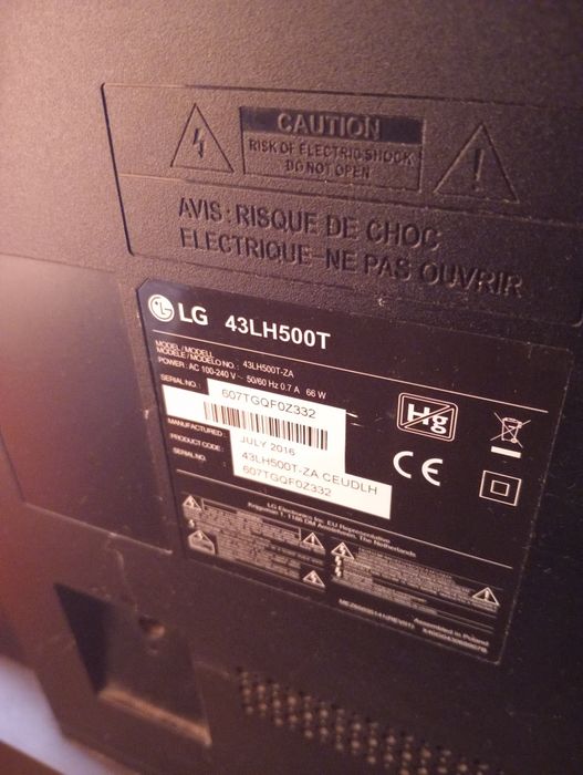 LG 43LH500T para peças