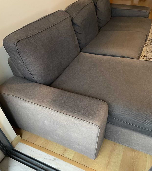 Sofá 3 lugares IKEA Kivik c/chaise longue