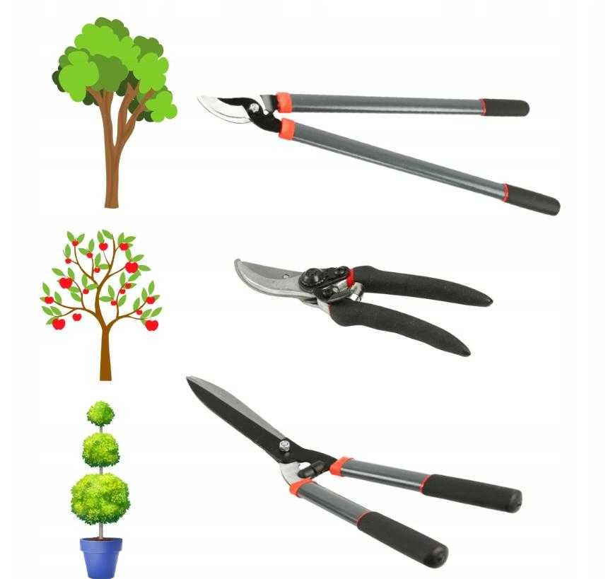 Ножиці садові ручні, набір ножиць, секатор для веток 3шт M82979