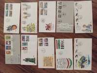 Znaczki pocztowe na kopertach