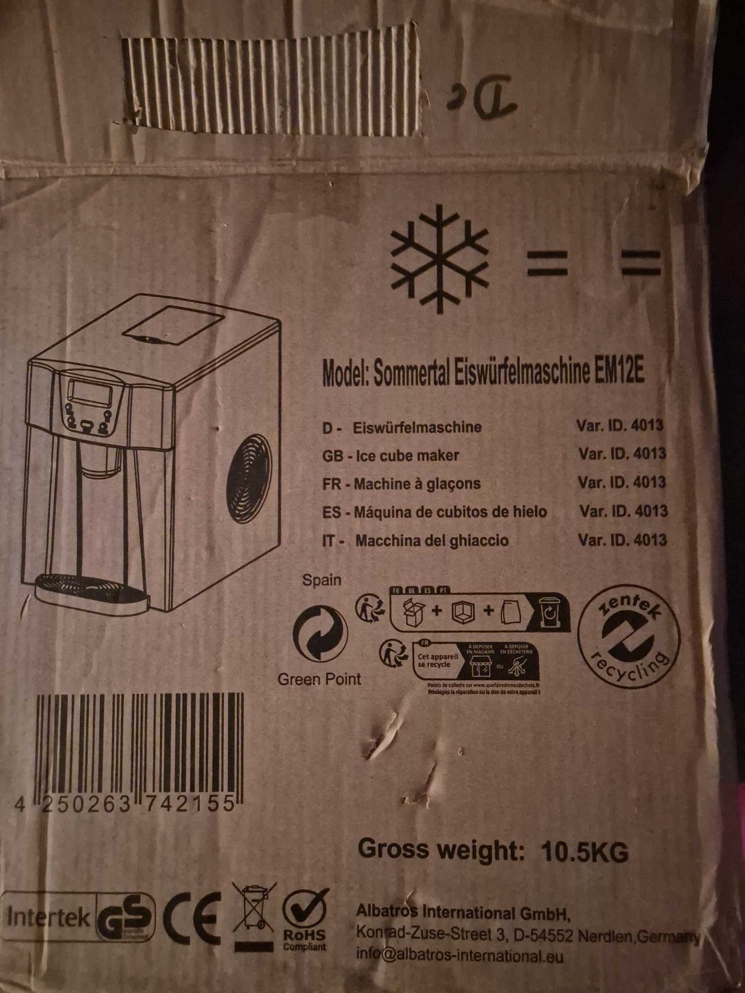 Automatyczna kostkarka do lodu