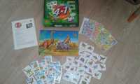 Zestaw Gier Dinozaury karty, memory, puzzle, domino, kolorowanka