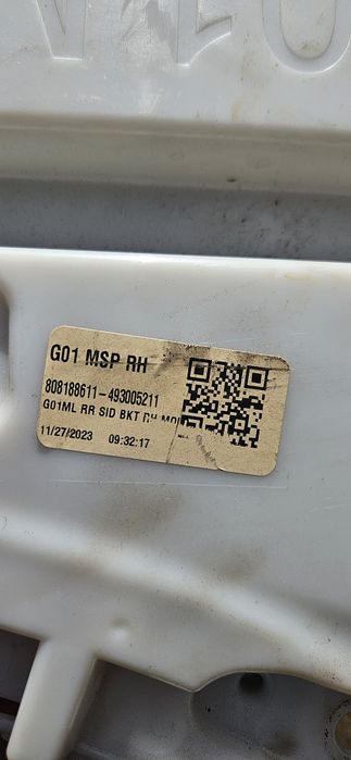 Mocowanie zderzaka slizg prawy BMW X3 G01 Mpakiet