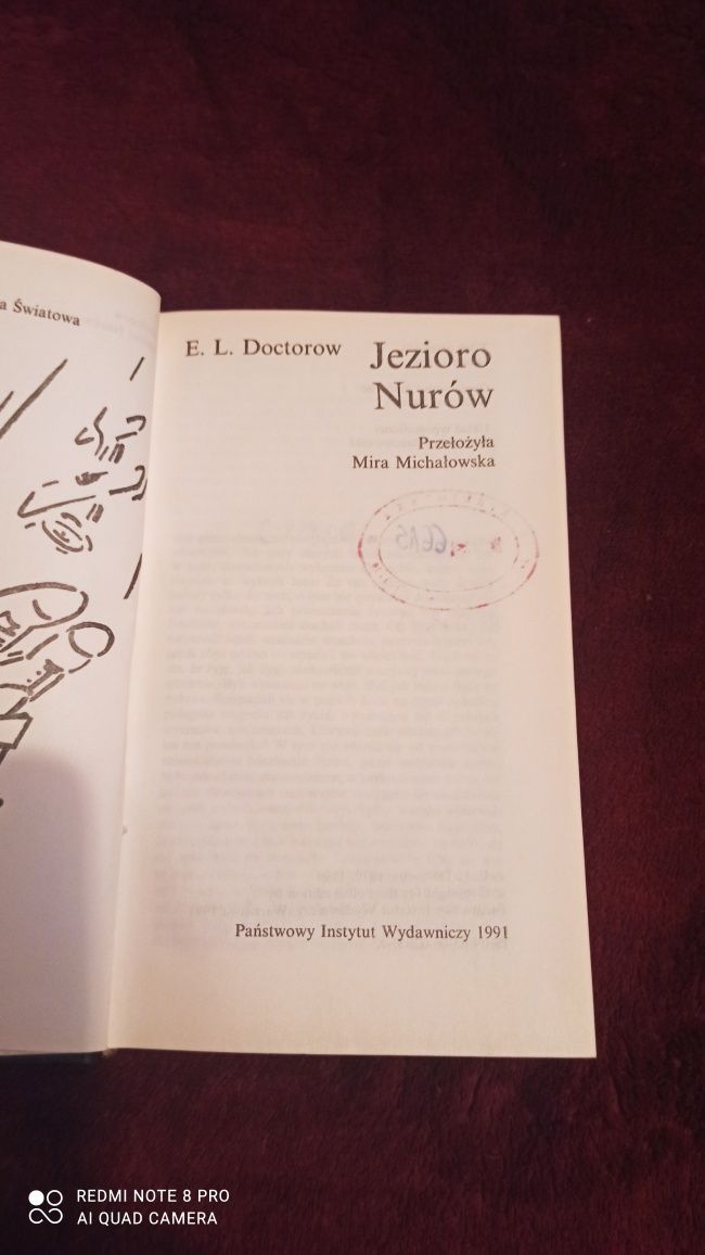 Książka Jezioro Nurów - E. L. Doctorow